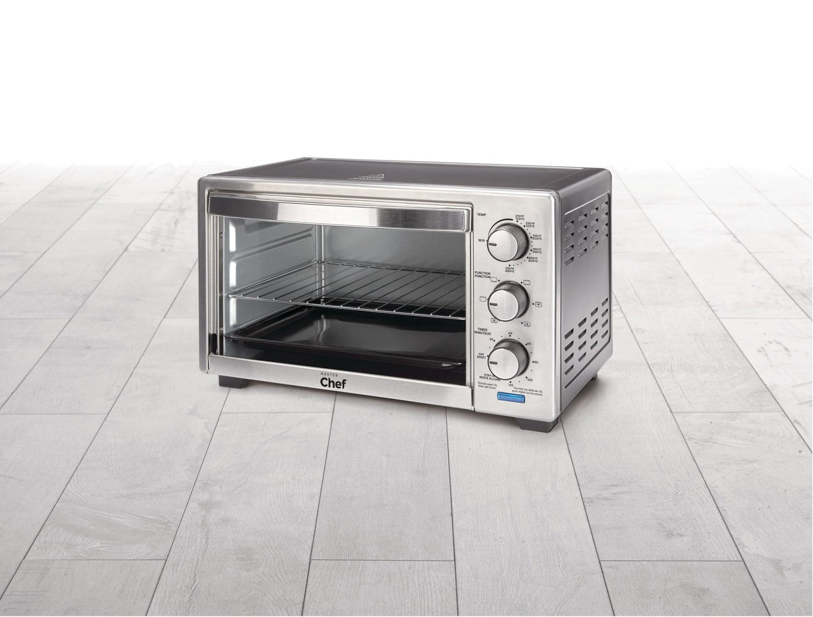 Convection Toaster Oven with 4 Functions, Stainless Steel, Black, 6-Slices S8Y2 - product image 6