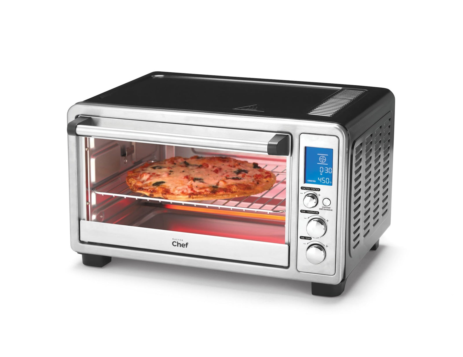 Digital Convection Toaster Oven with 10 Functions, Stainless Steel, 6-Slices K2N8 - product image 2