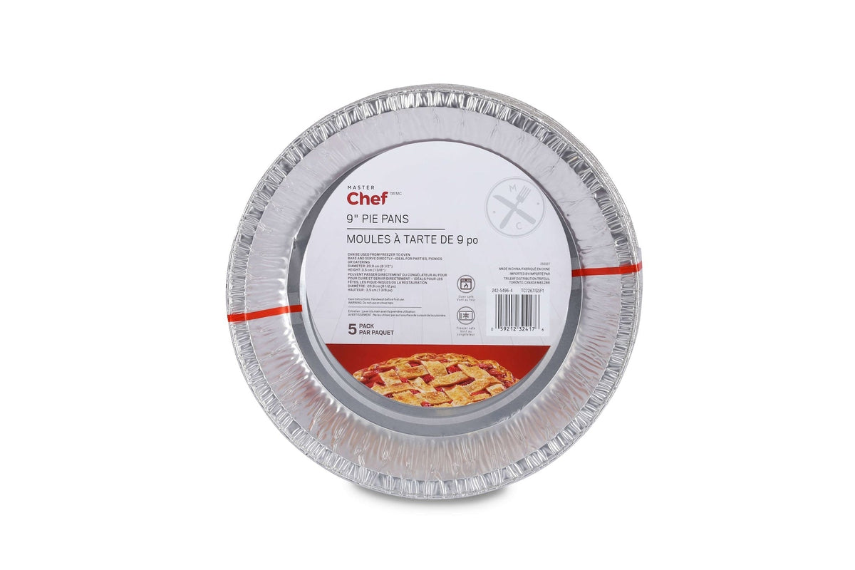 Disposable Deep Pie Pan, 9-in, 5-pk E4T5 - product image 1