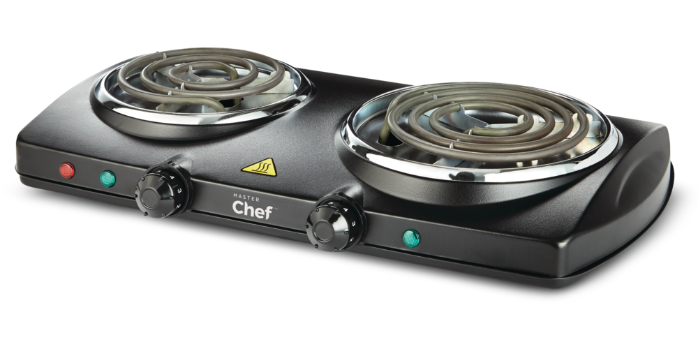 Double Burner Hot Plate, Black, 1500W L2S3 - product image 1