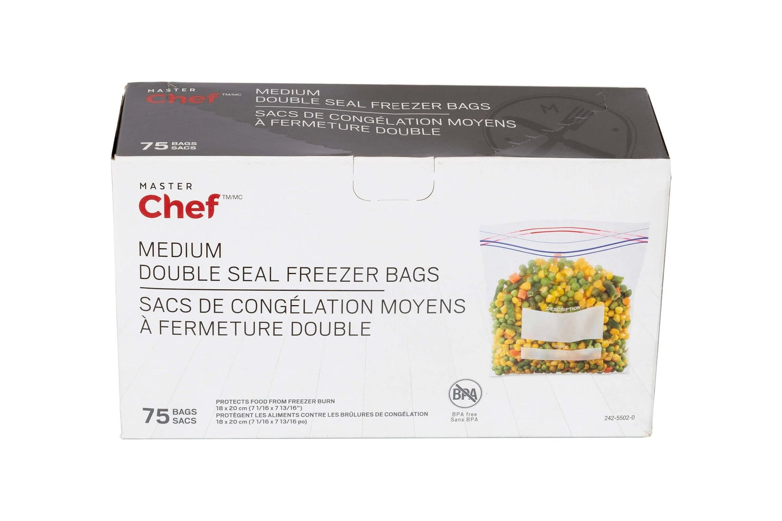 Double Seal Medium Freezer Bag, 75-pk R1P1 - product image 1