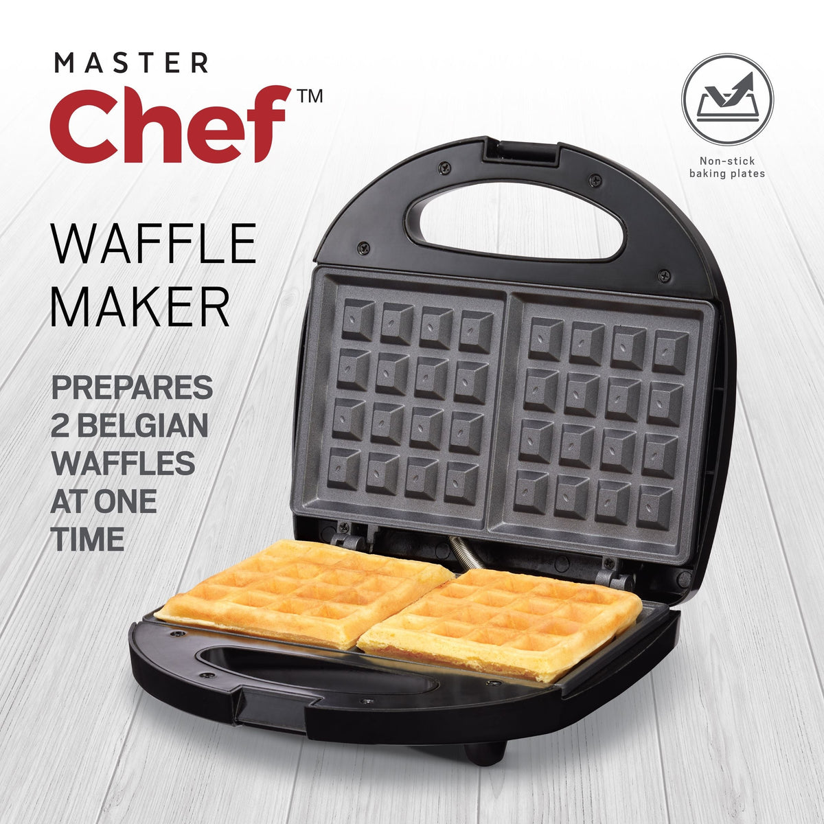 Non-Stick Waffle Maker with Indicator Lights P2N9 - product image 5