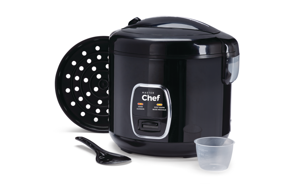 One-Touch Non-Stick Rice Cooker & Steamer, Black, 20 Cups O6S0 - product image 4