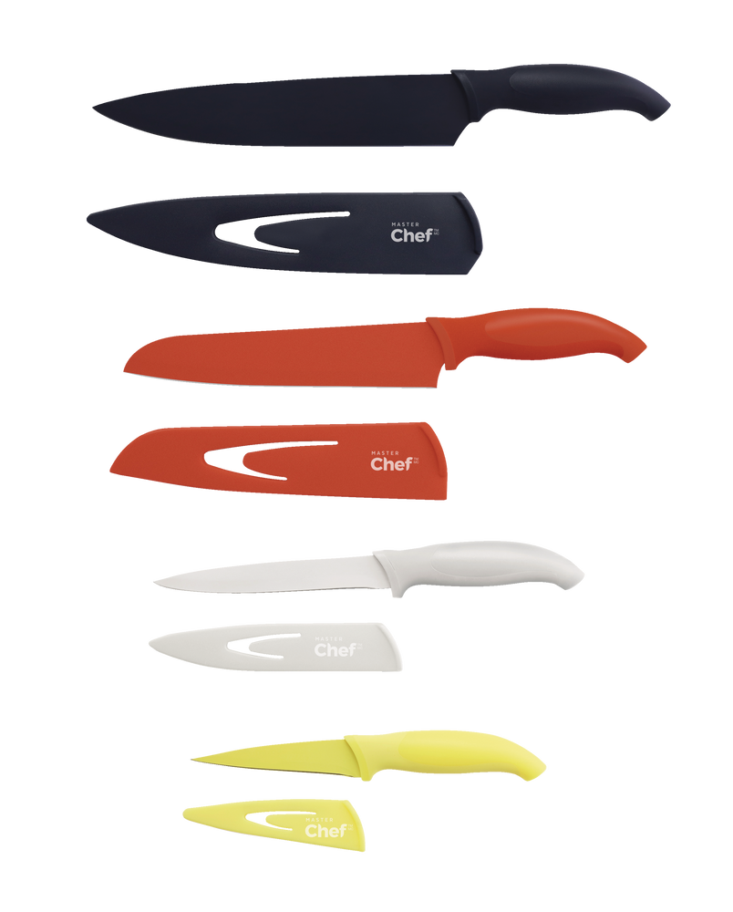 Stainless Steel Knife Set with Sheaths, Dishwasher Safe, 4-pc G8L0 - product image 1
