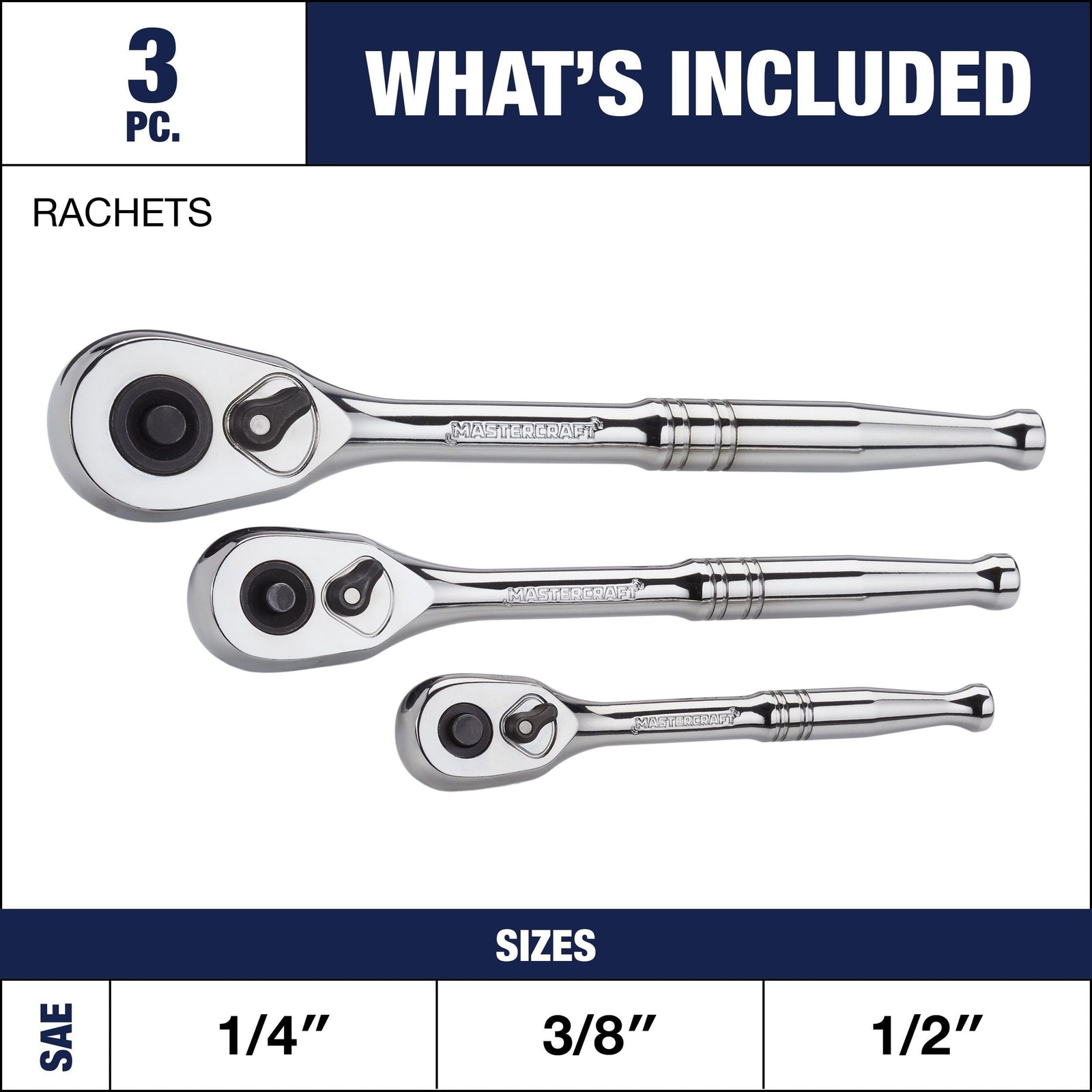 Ratchet Set, 3-pc A5X3 - product image 7