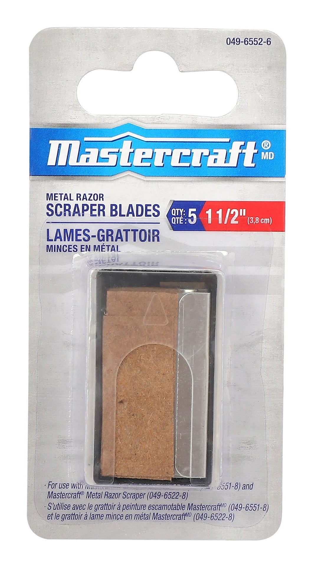 Replacement Razor Blades For Glass & Surface Scraper Tool, 1-1/2-in, 5-pk W2E6 - product image 1