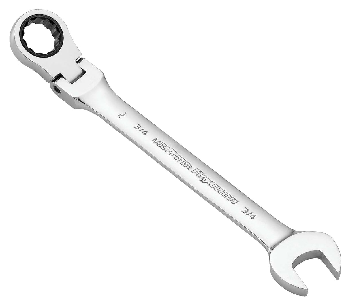 Flexhead Ratcheting Wrench, Assorted Sizes, SAE/ Metric, Metal, Chrome X1I5 - product image 1