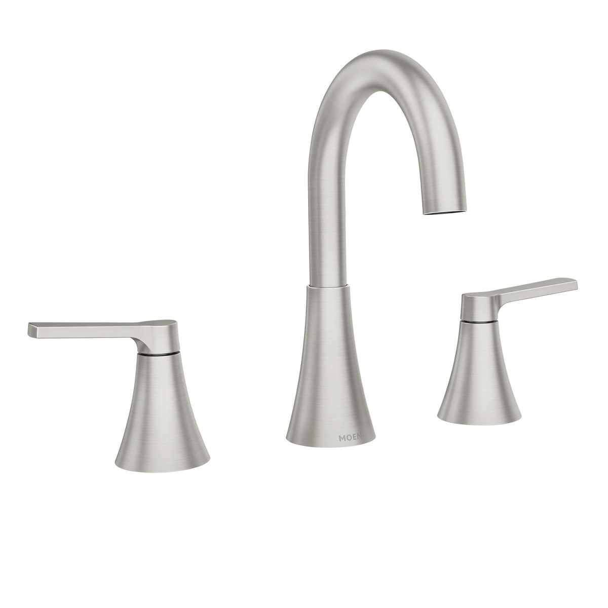 Mikah Double Handle Widespread Bathroom Faucet, Spot Resist Brushed Nickel M7T7 - product image 1