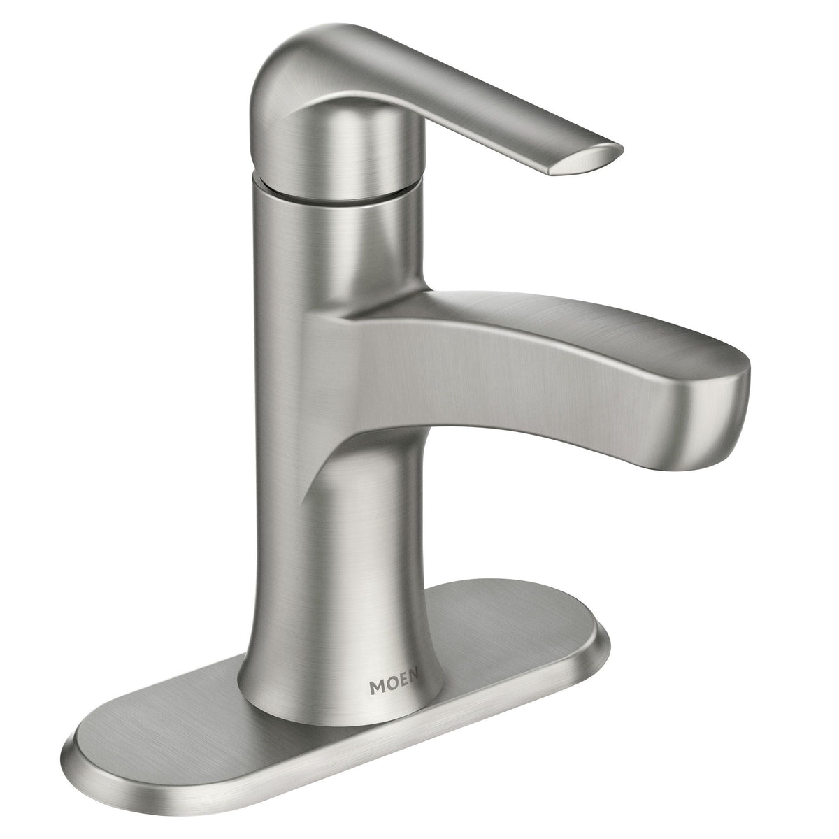 Tilson Single-Handle Brushed Nickel Bathroom Lavatory/Bathroom Sink Faucet with Spot Resist U0Z8 - product image 2