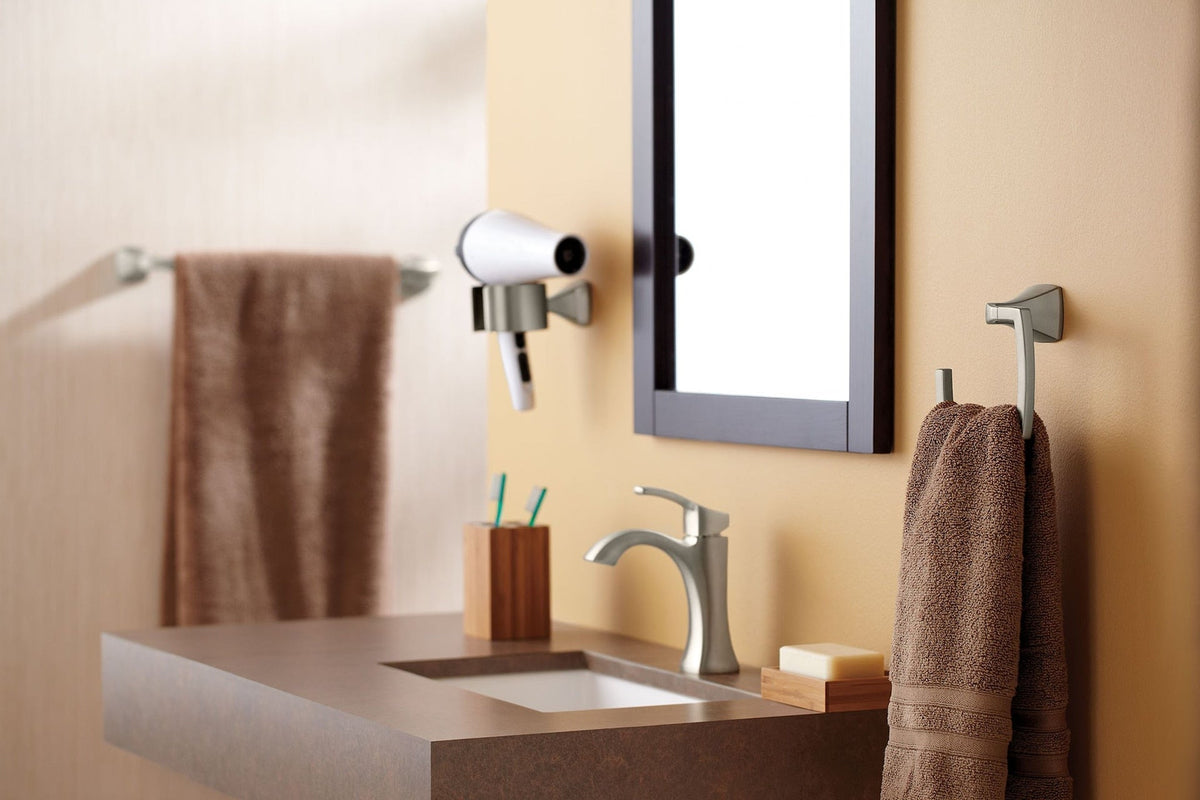 Voss Single Handle High Arc Single Hole Bathroom Sink Faucet, Brushed Nickel H5N3 - product image 3
