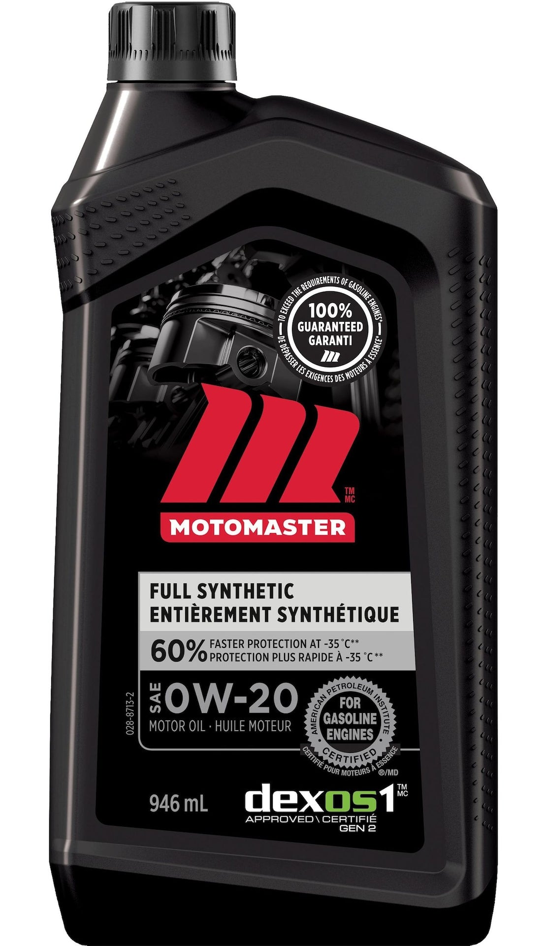 0W20 Synthetic Engine/Motor Oil, 946-mL O4A9 - product image 1