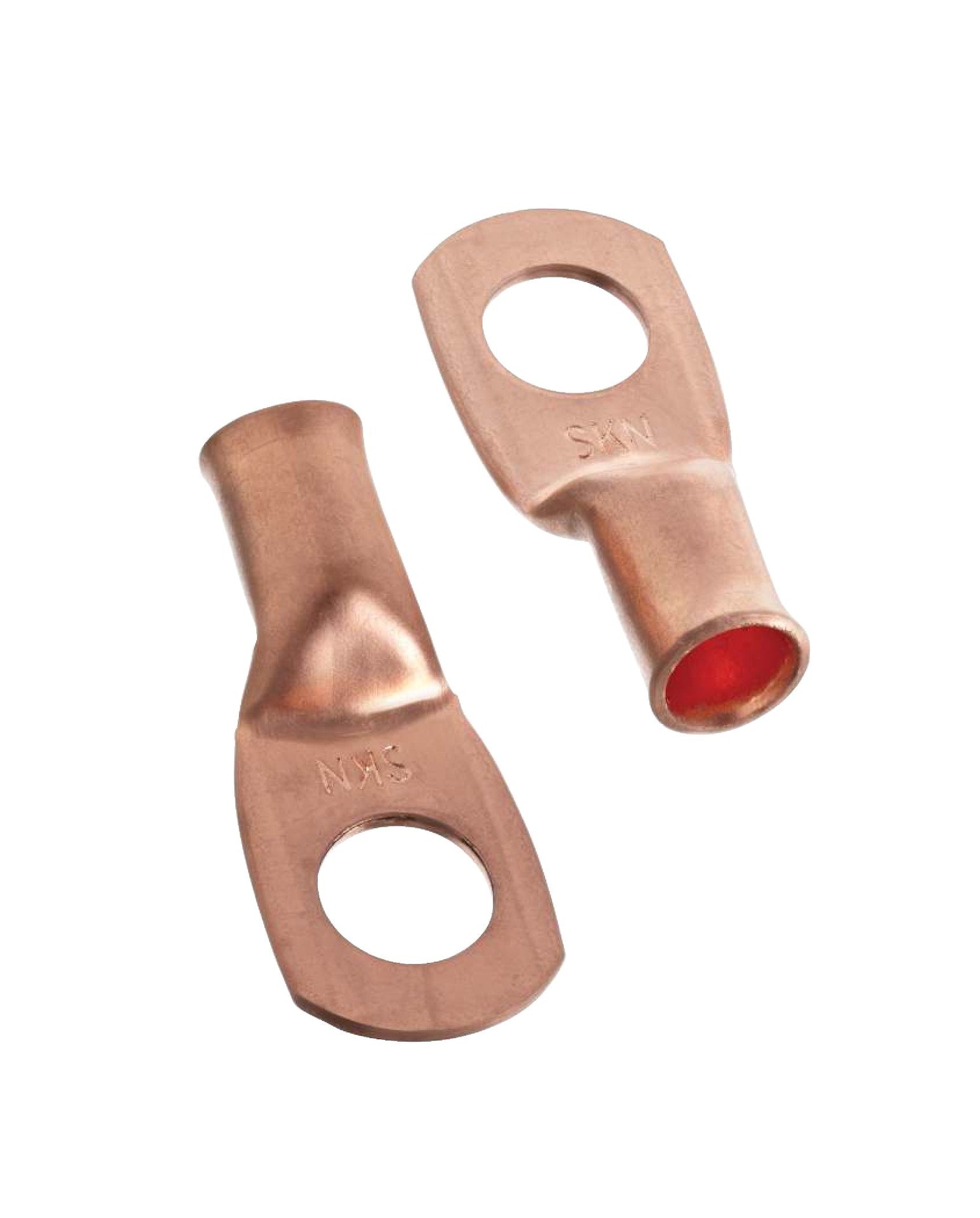 Copper Battery Cable Ends/Terminal Lugs/Ring Terminals, 4-Gauge, 3/8-in Stud W0Y8 - product image 1
