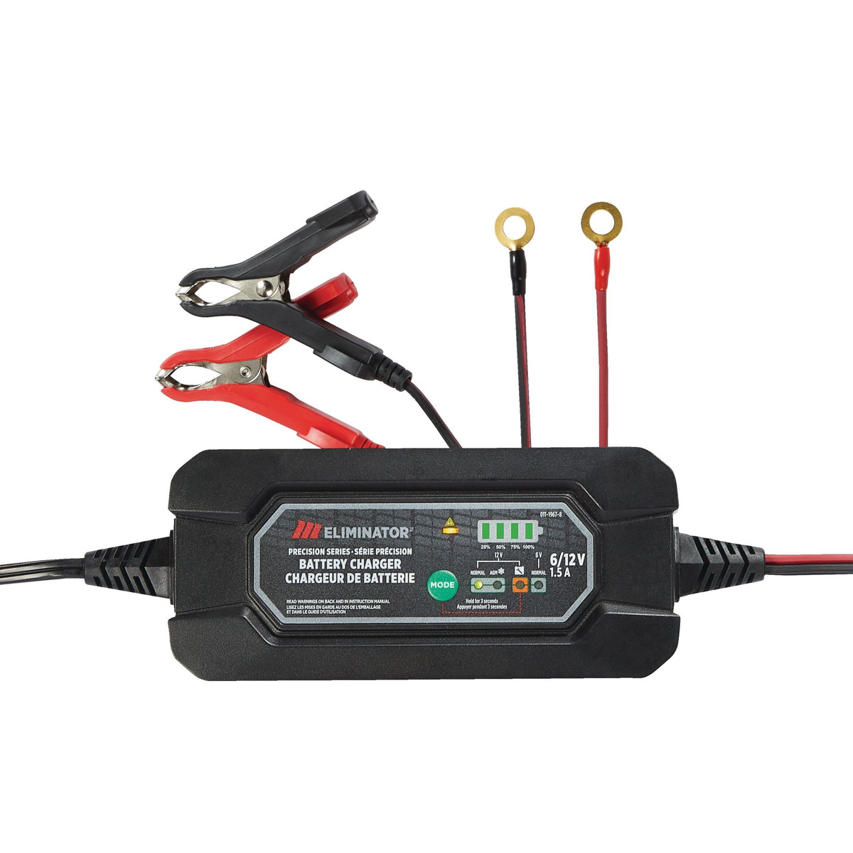 Eliminator Precision Series Smart Battery Charger/Maintainer, Fully Automatic, 1.5-Amp, 6V/12V Z3G7 - product image 1