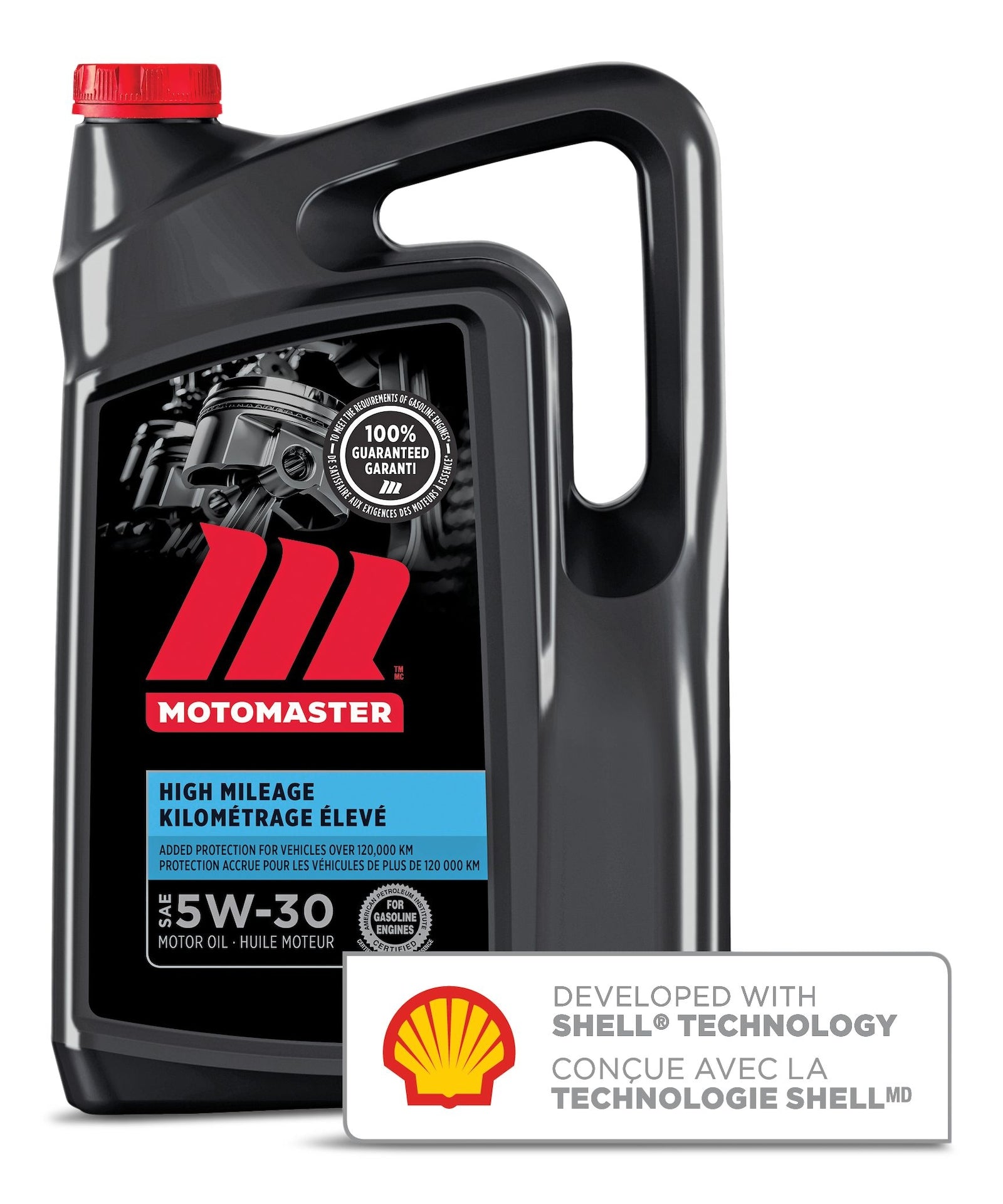 High Mileage 5W30 Conventional Engine/Motor Oil, 5-L U8Z4 - product image 1