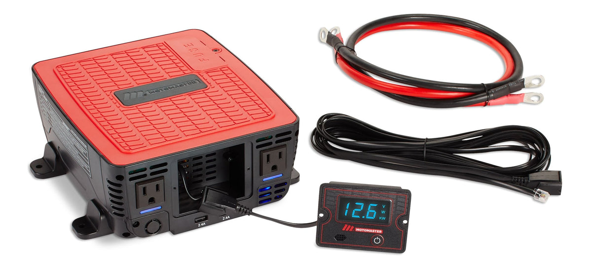 Power Inverter, 1500W, Includes Battery Cables Q9F8 - product image 1