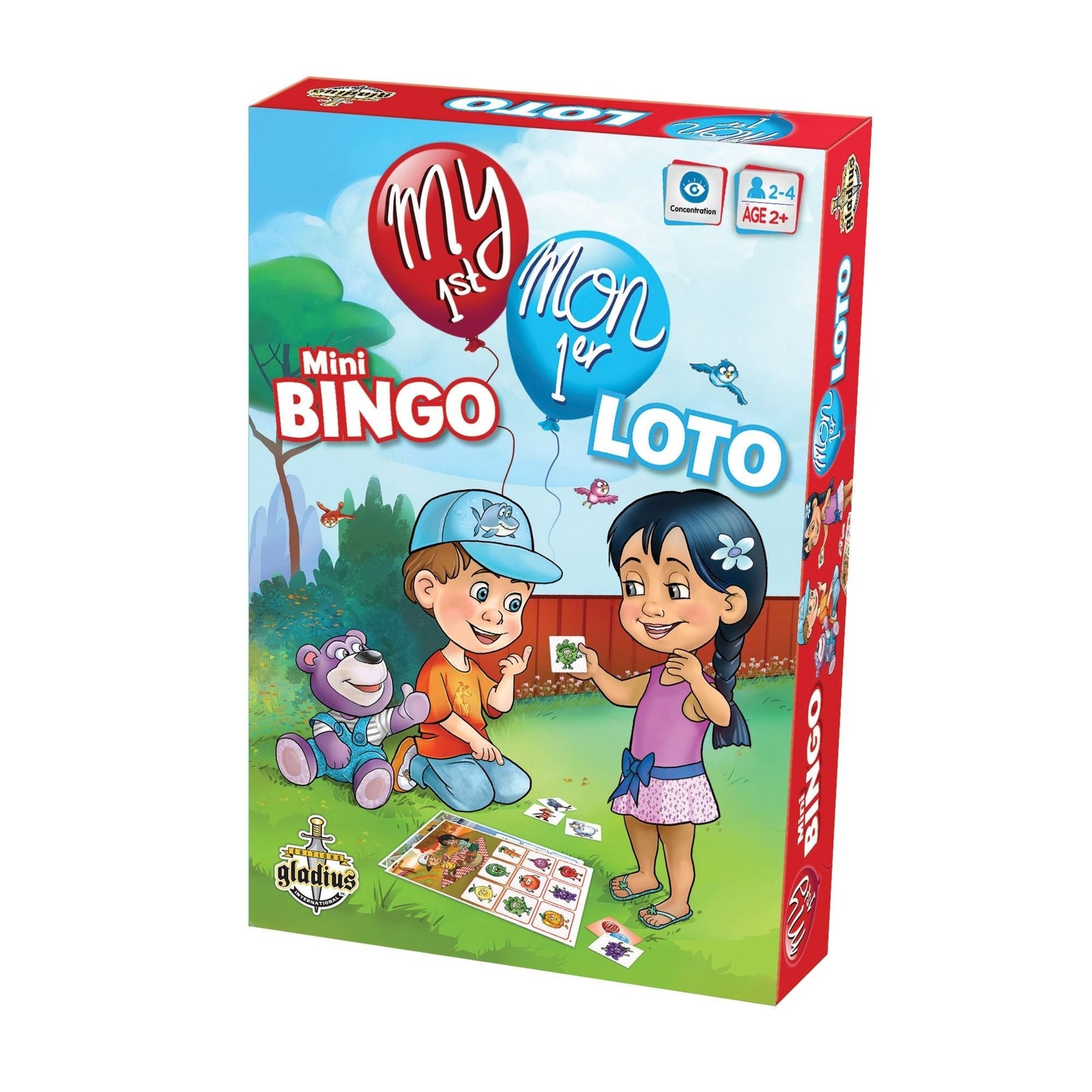 1st Mini Bingo Board Game, Bilingual, Ages 2+ O6X5 - product image 2