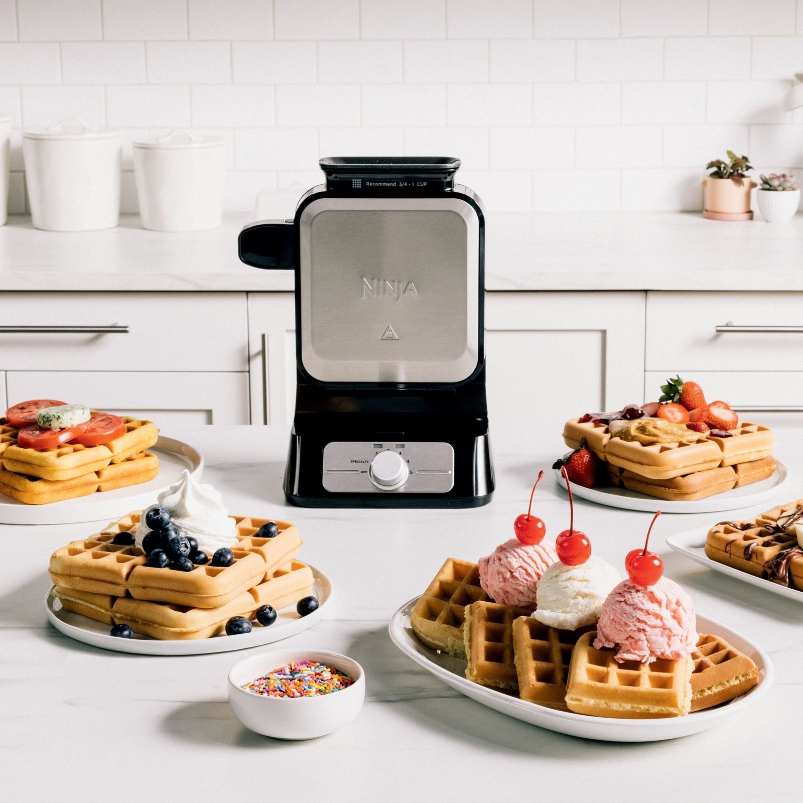 Neverstick 5-Shade Setting Waffle Maker F5G0 - product image 8