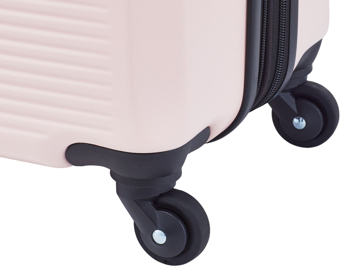 Hardside Carry-On Spinner Flex Travel Suitcase, Pink, 21-5/8-in H8Z6 - product image 8