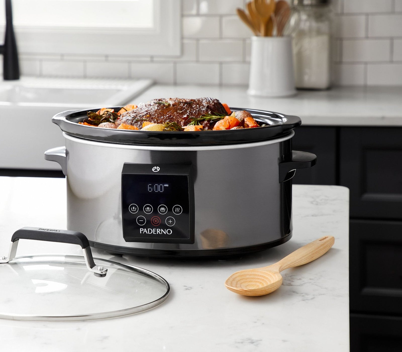 Digital Programmable Slow Cooker, Black Stainless Steel, 6qt S3Q1 - product image 5