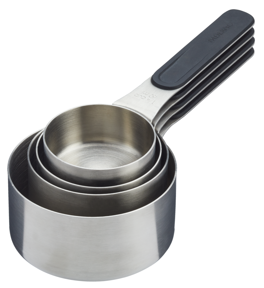 Stainless Steel Measuring Cups with Magnetic Handle, 4-pc O1H4 - product image 1