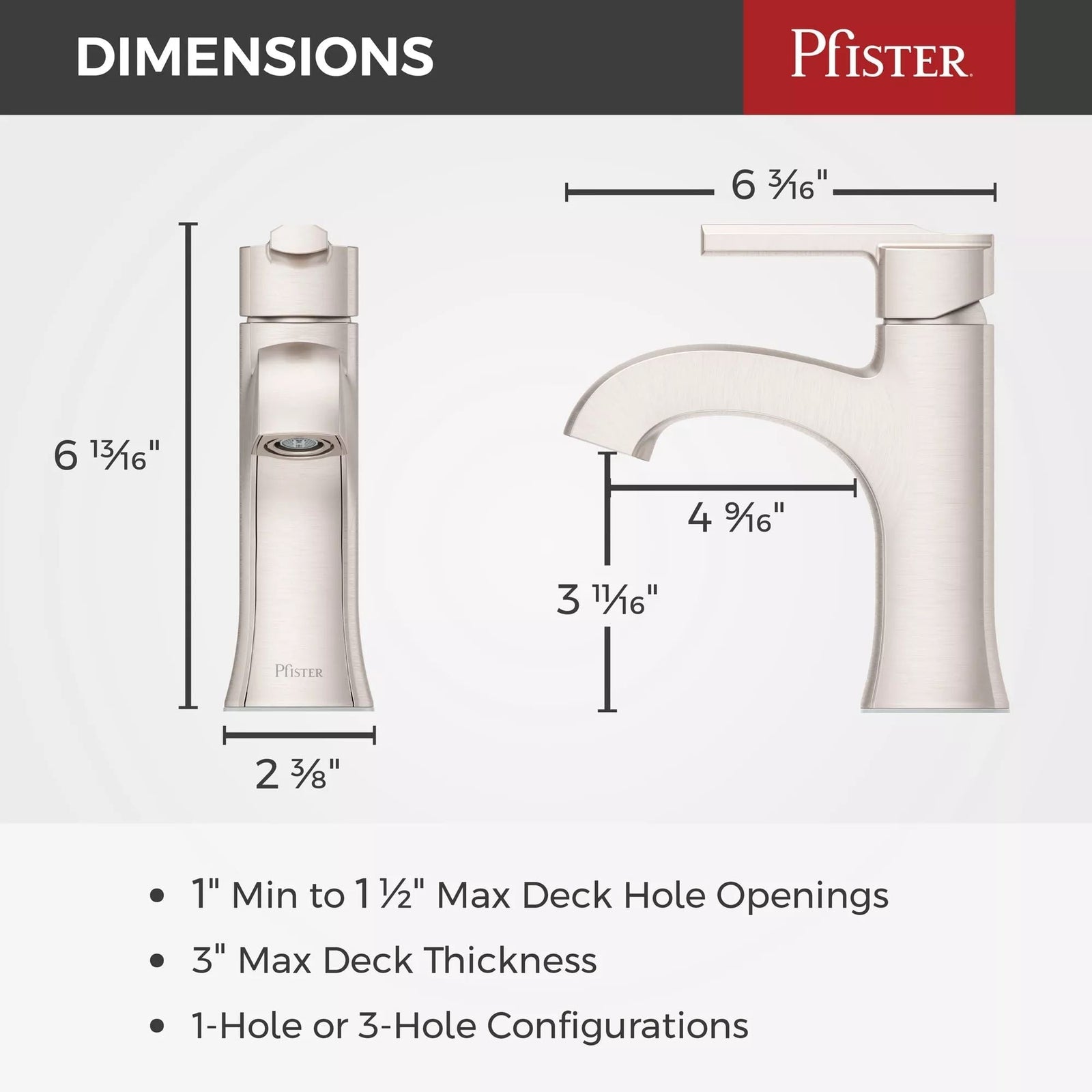 Vaneri Single Control Bath Faucet, Stainless Steel M8U7 - product image 7