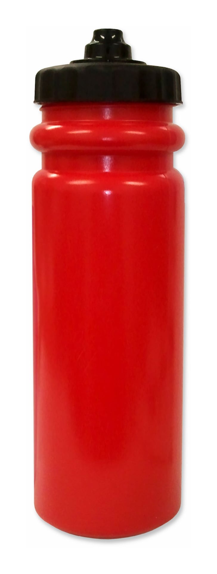 Squeeze Hockey/Sports Water Bottle, Red, 28.7-oz I1T0 - product image 1