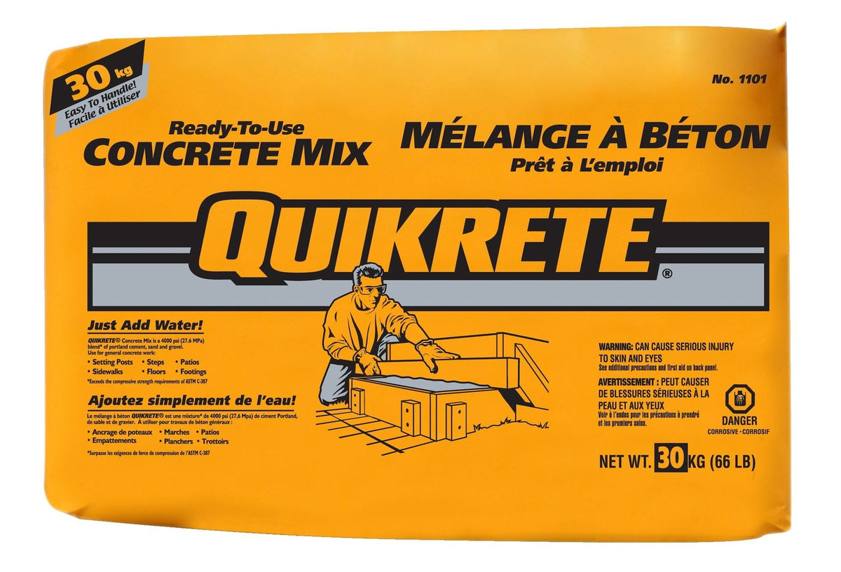 Ready-To-Use Pre-Mixed Multi-Purpose Concrete Mix, Just Add Water, 30-kg Y9A9 - product image 1