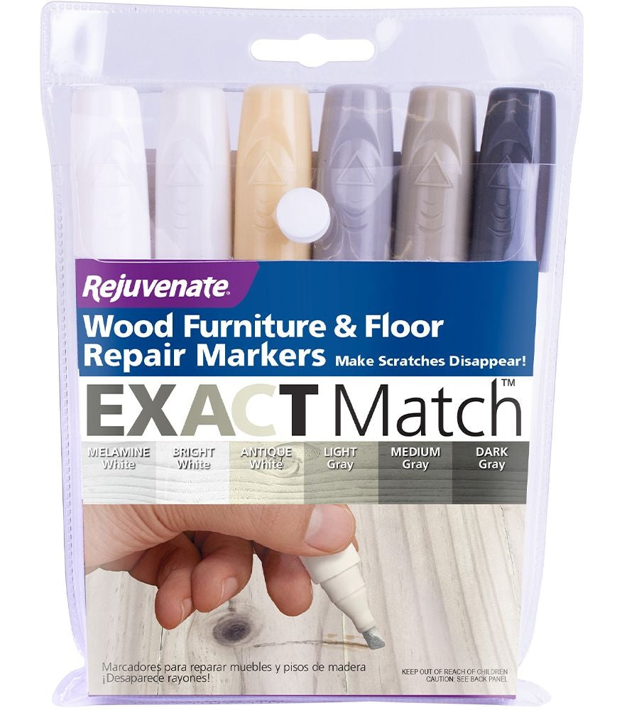 Exact Match Wood Furniture & Floor Repair Markers, White-Grey, 6 Shades C2I6 - product image 2