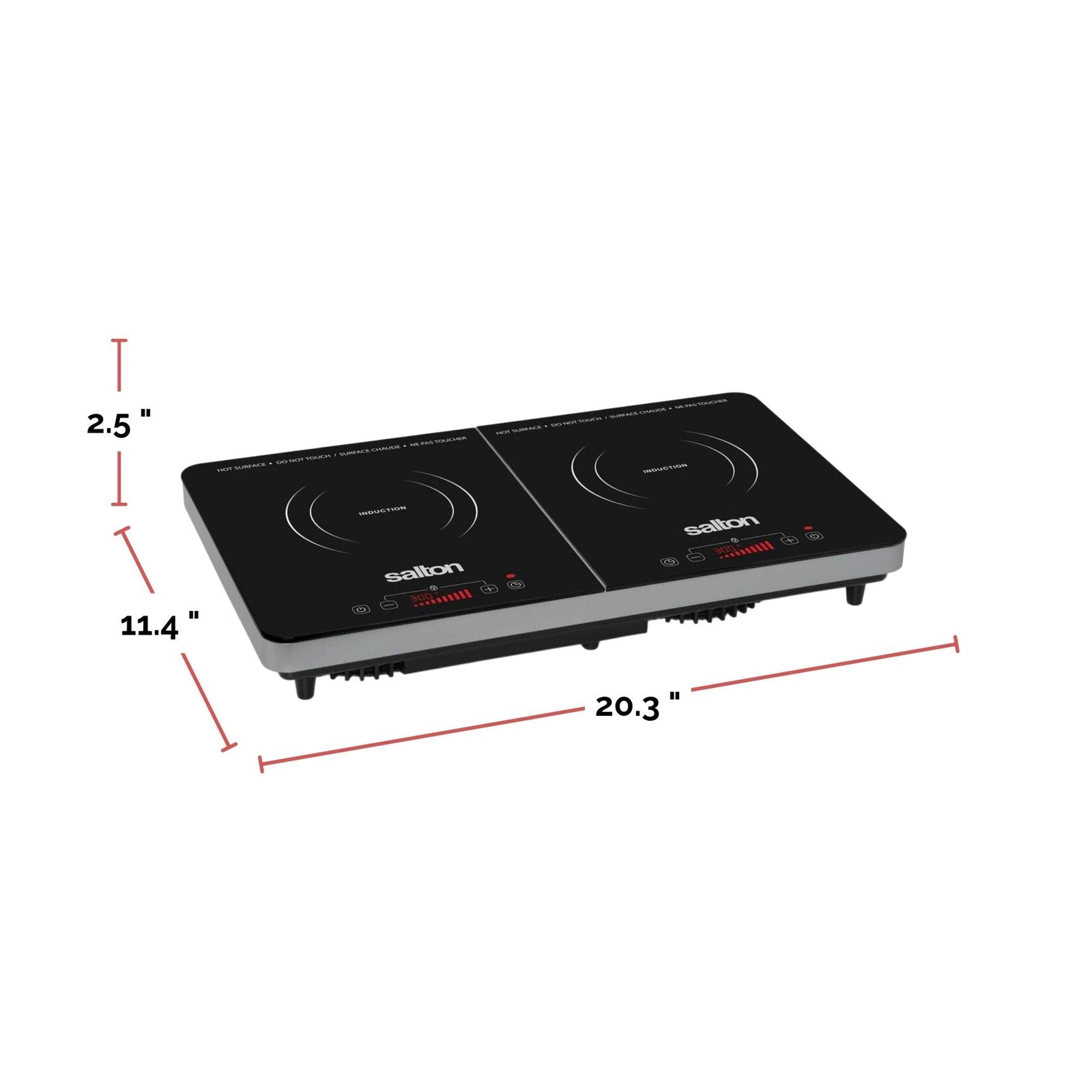 Double Induction Cooktop, LED Display & Touch control with 10 Power Settings M8L5 - product image 5