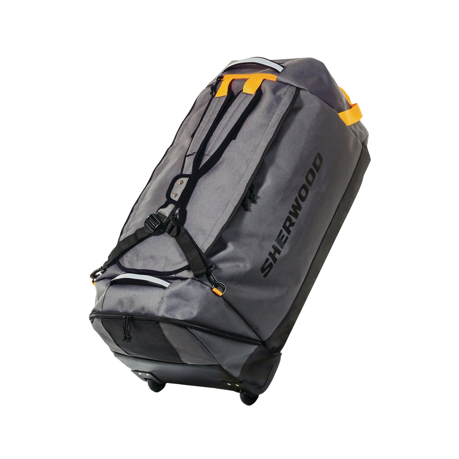 Convertible Hockey Bag with Backpack Straps, Wheeled, Senior, Grey, 34-in U1D5 - product image 1