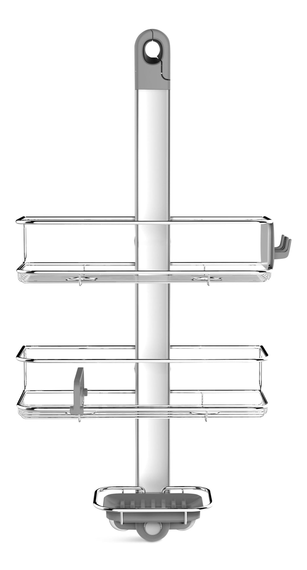 Medium Adjustable Shower Caddy, Stainless Steel and Anodized Aluminum L8N3 - product image 1