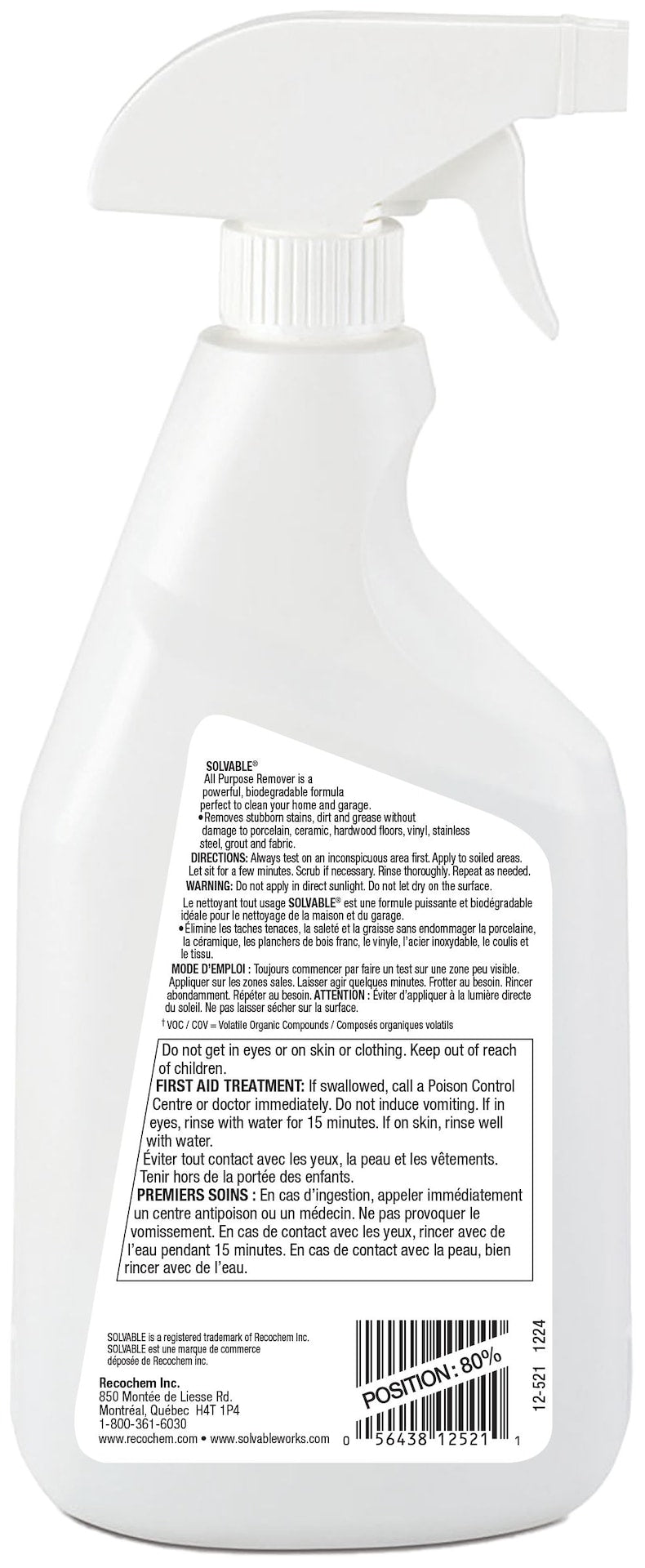 All Purpose Remover, 625-mL H2N3 - product image 2
