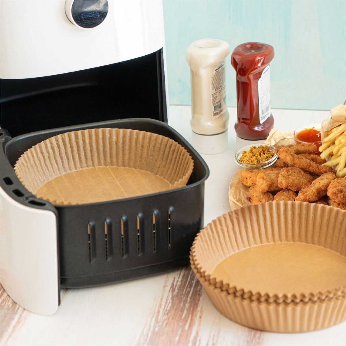 Round Non-Stick Parchment Paper Air Fryer Liner, 50-pk B5T8 - product image 7