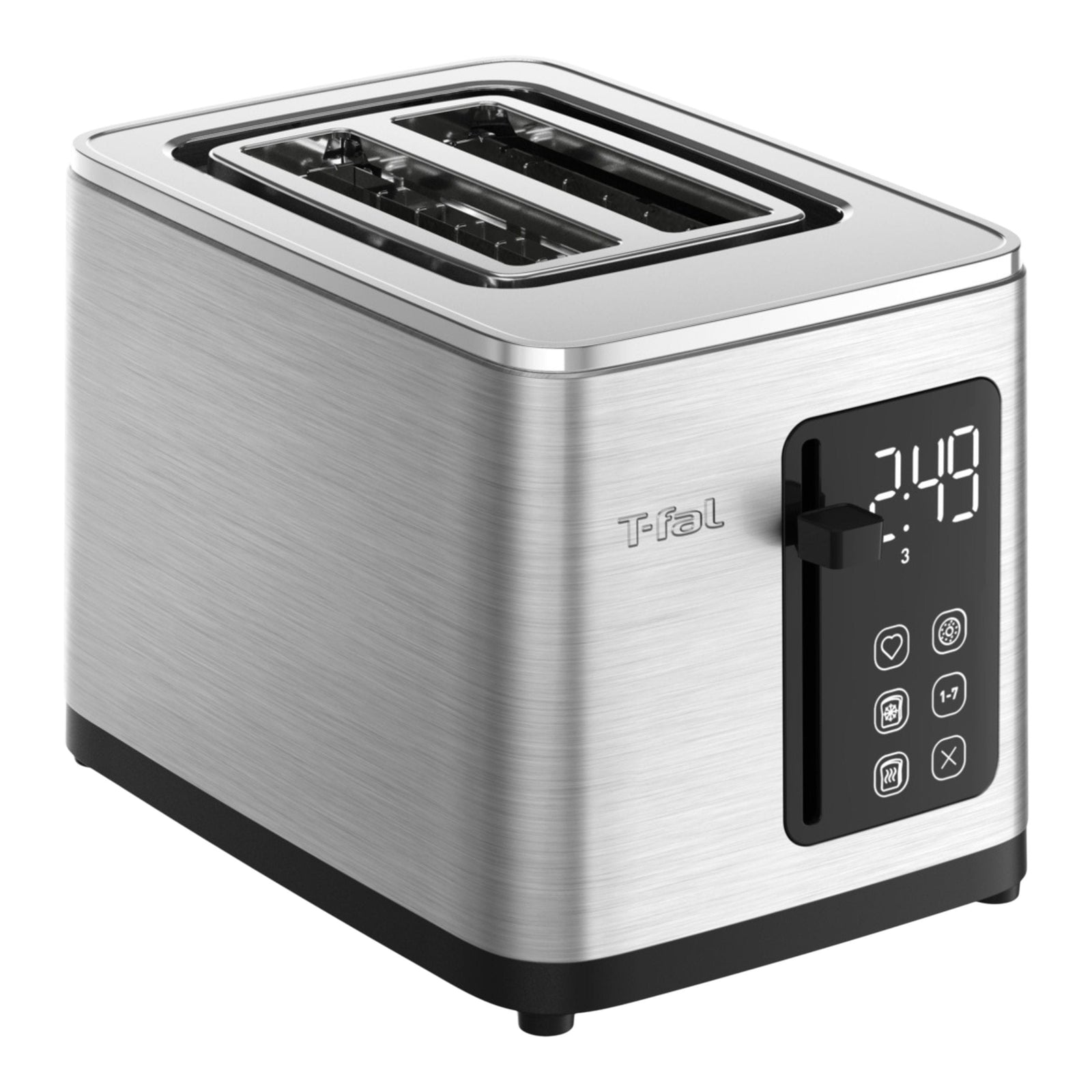 2-Slice Stainless Steel Digital Toaster, Extra wide slots, 7 Browning levels R4O6 - product image 3