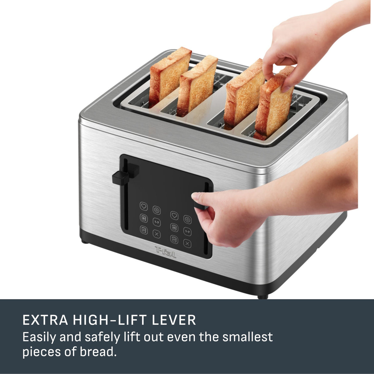 4-Slice Stainless Steel Digital Toaster, Extra wide slots, 7 Browning levels S1D1 - product image 8