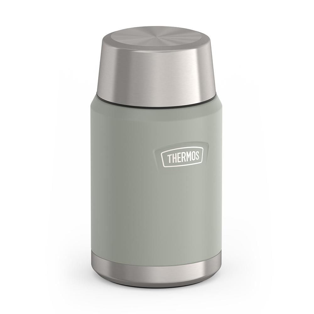 Stainless Steel Food Storage Flask Jar, 24-oz (710-mL), River Rock, with Spoon Z9H1 - product image 1