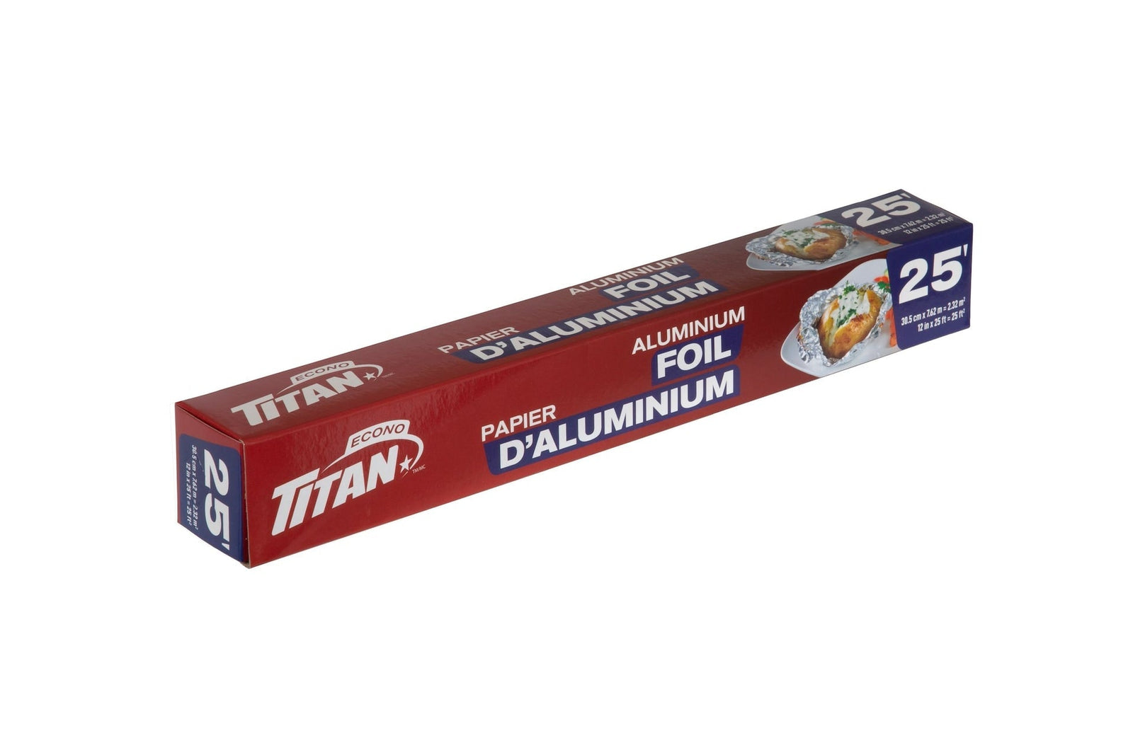 Aluminum Foil, 12-in x 25-ft, Kitchen Foil for Cooking/Baking & Grilling A5Q1 - product image 1