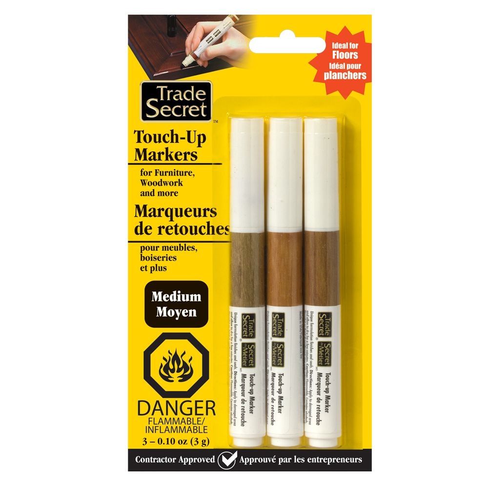 Medium Touch Up Markers for Wood, Medium Brown, 3-pk T3L9 - product image 1