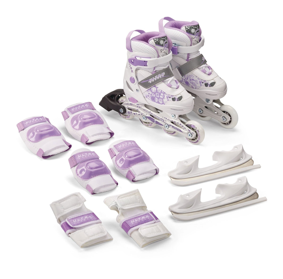 Wheels Switchers Ice/Inline Skates with Pad Set, Purple, Youth P7C2 - product image 1