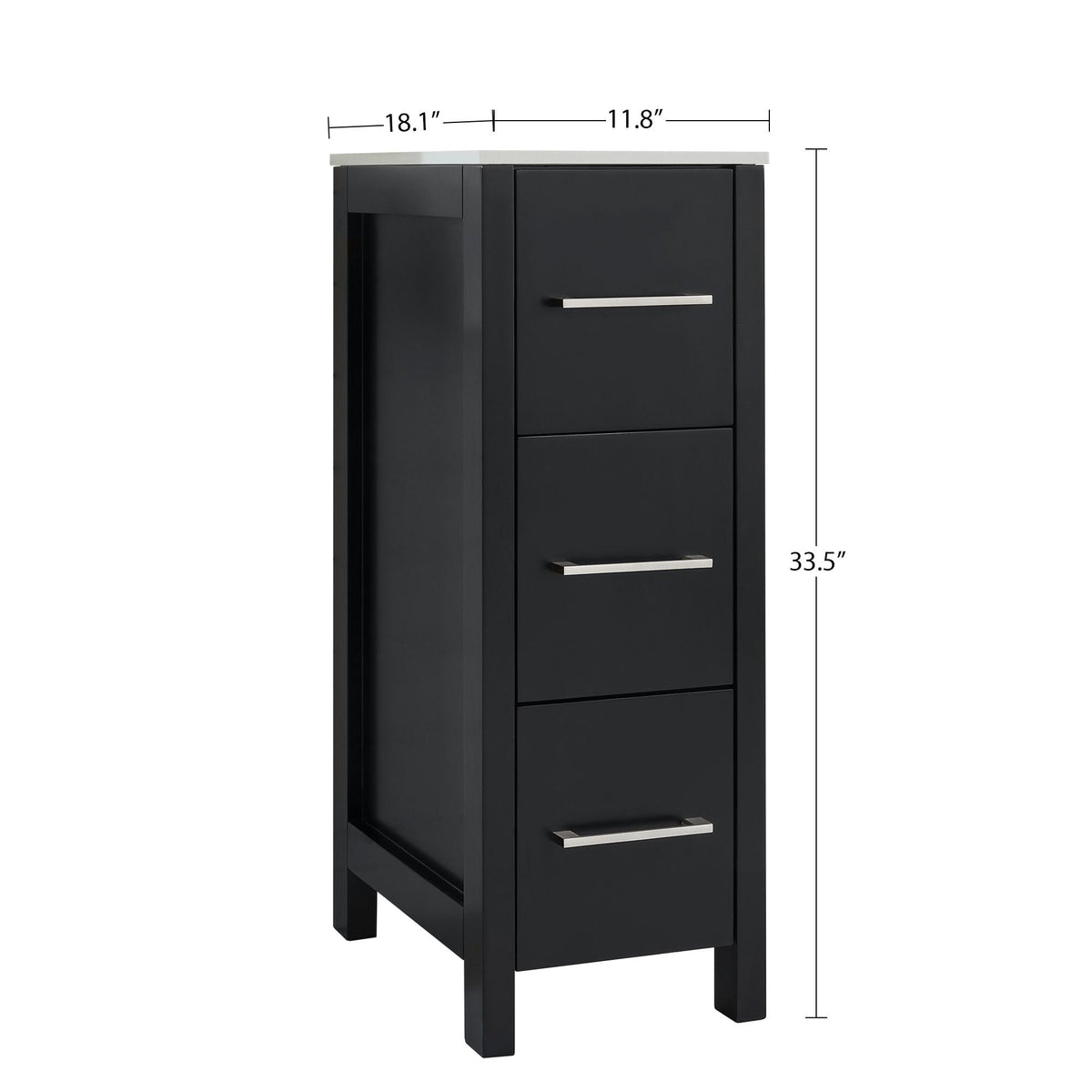 Vanity Art Brescia Vanity Side Cabinet, 12-in J4L2 - product image 1