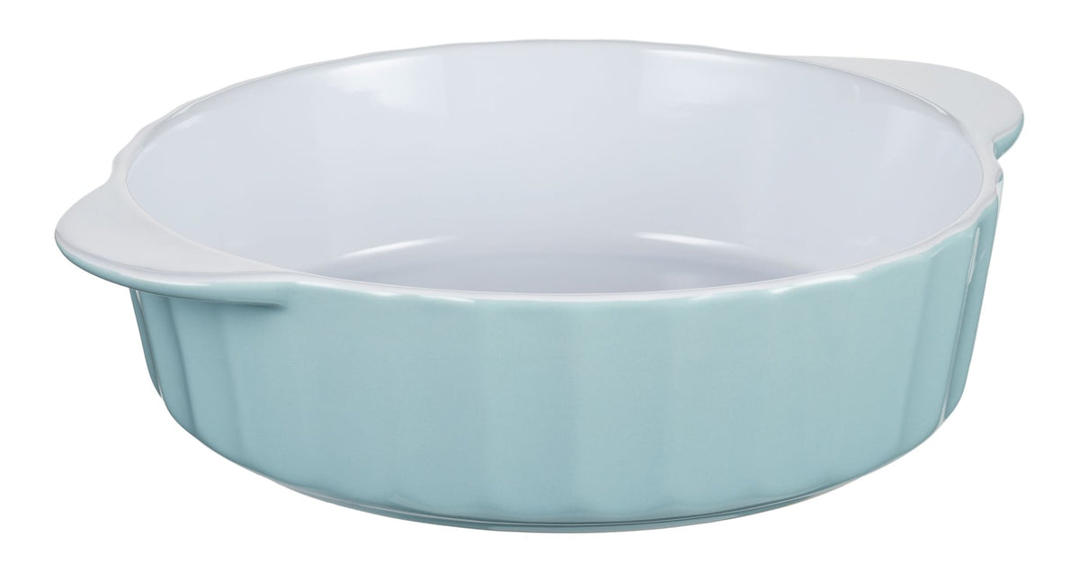 Round Ceramic Baking Dish, 2.1 L, Blue N9G0 - product image 1