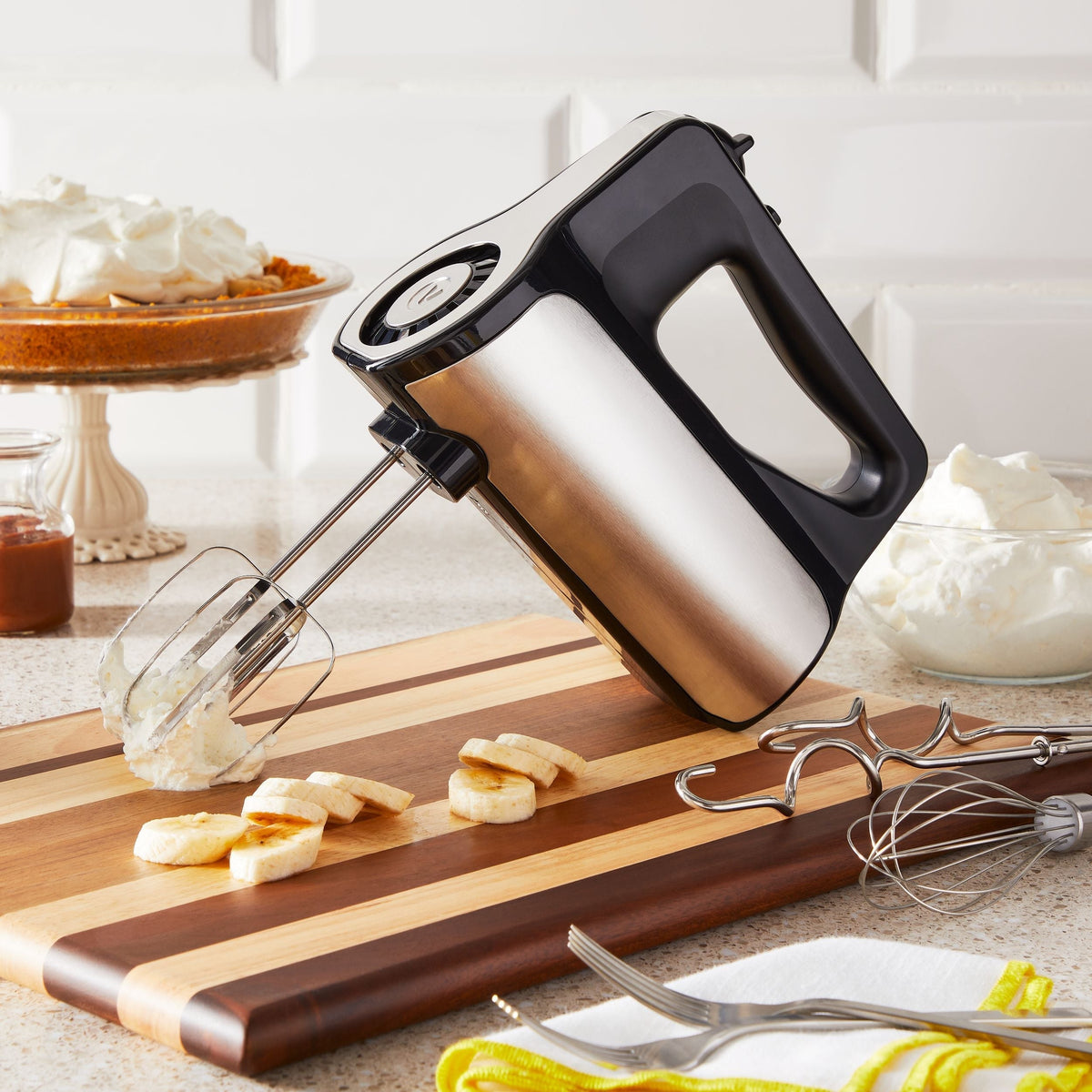 Variable Speed Hand Mixer with Storage Case, Includes Attachments, Black L8V6 - product image 3