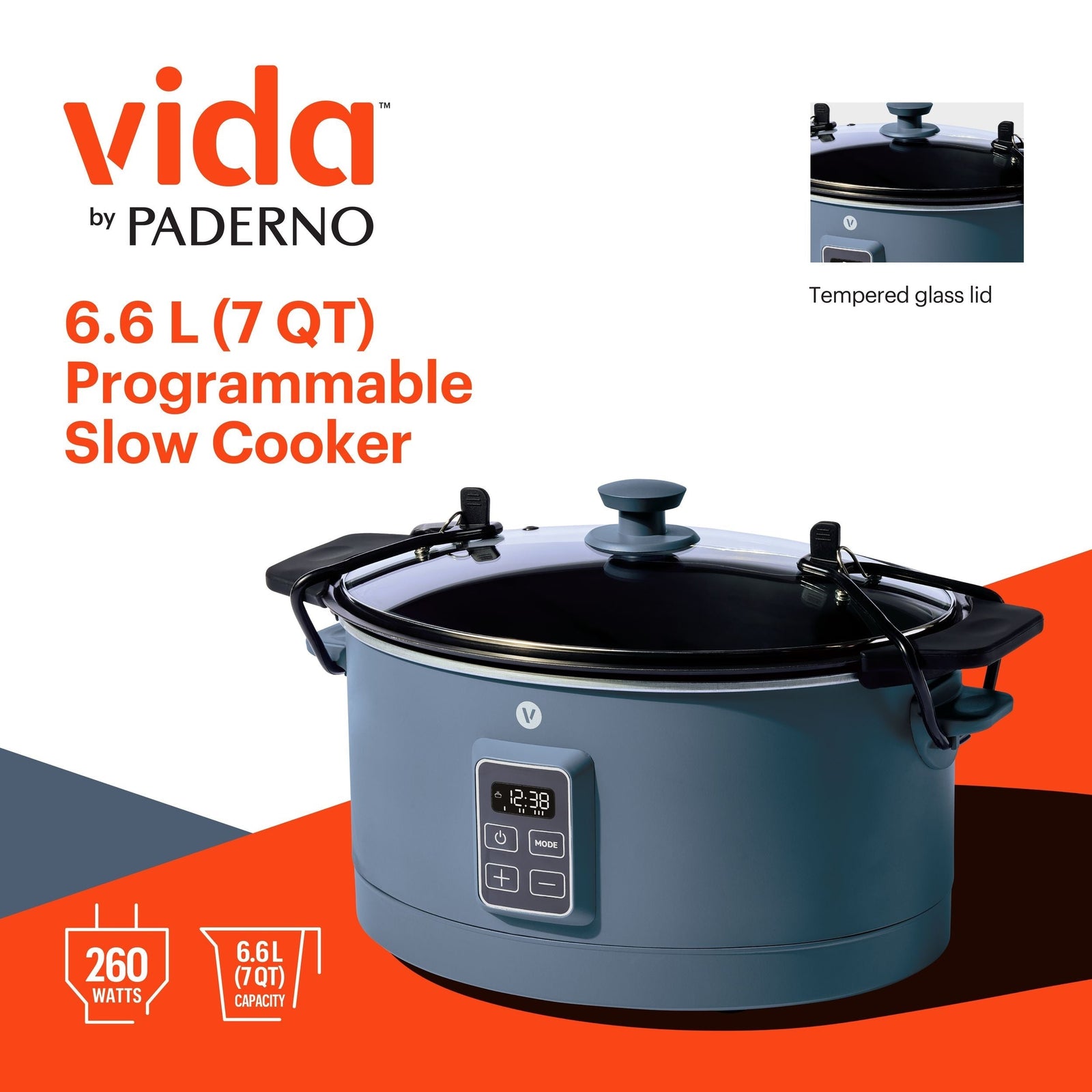 Slow Cooker with Digital Control Panel, Bluefin, 6-qt R9O2 - product image 4