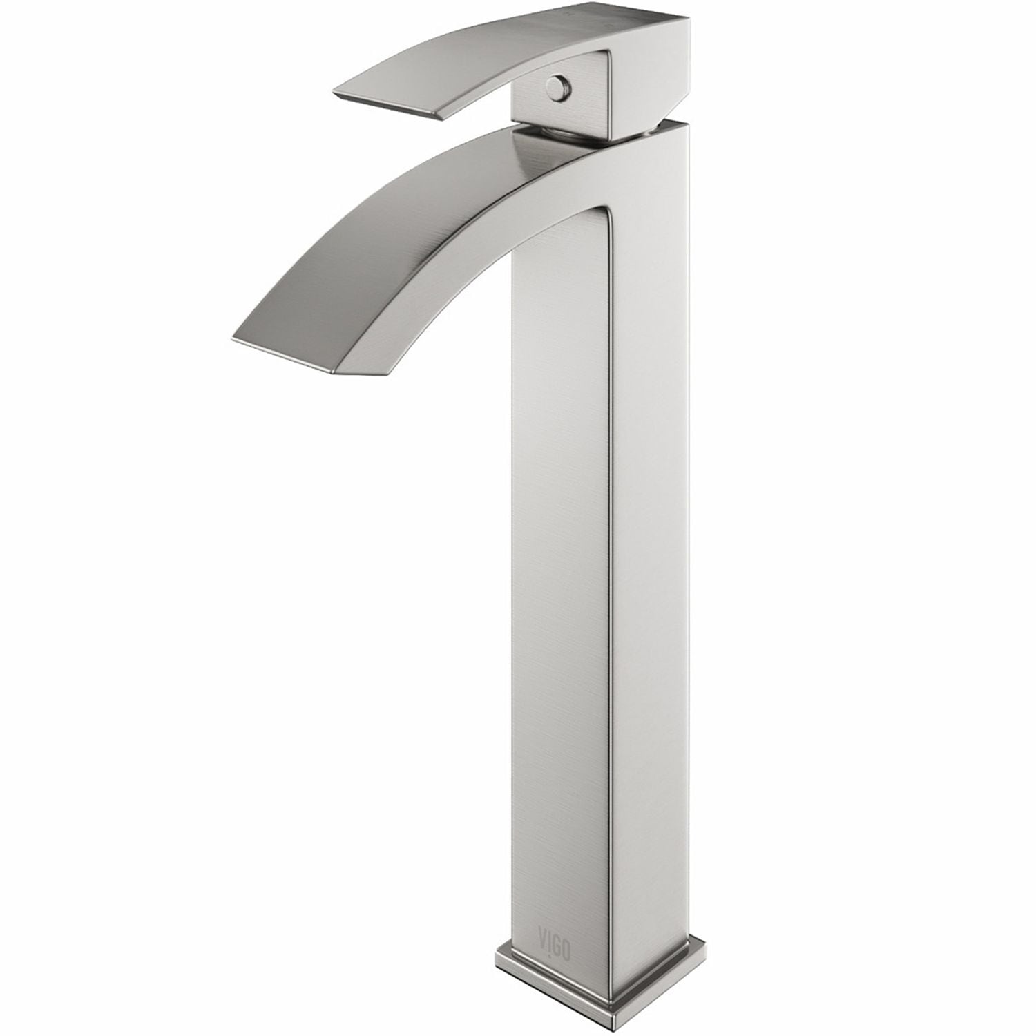 Duris Vessel Single Handle Vessel Sink Bathroom Faucet with Deck Plate, Brushed Nickel D8N6 - product image 2