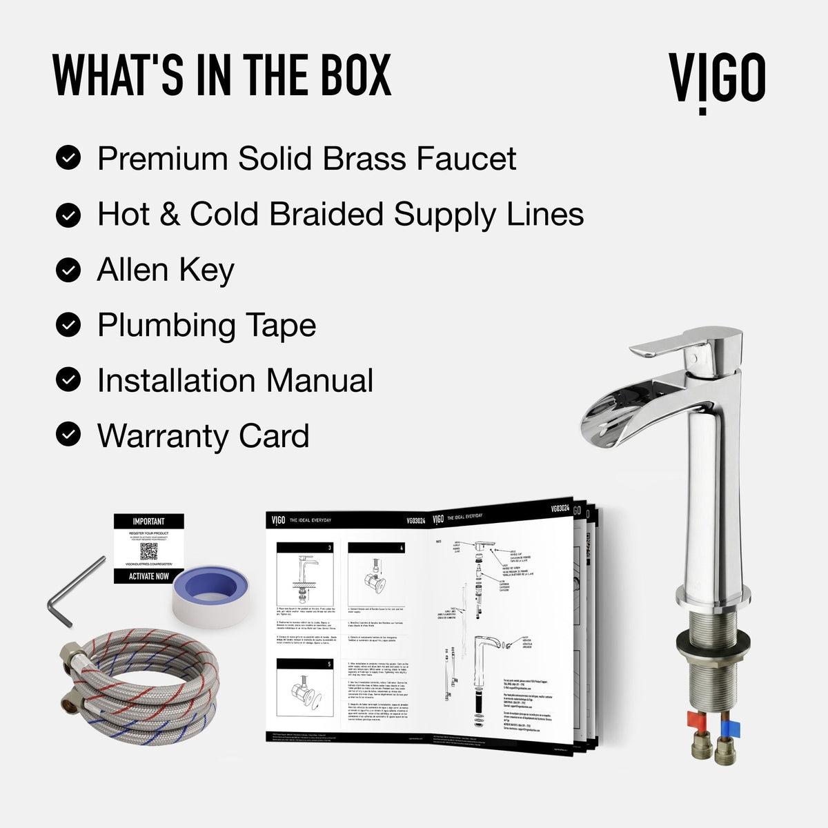 Niko Single Handle Vessel Sink Bathroom Faucet with Deck Plate, Chrome C2W3 - product image 8