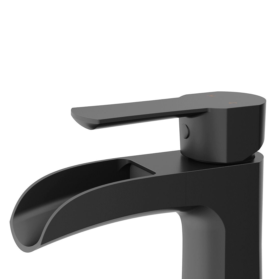Paloma Single Handle Single Hole Bathroom Sink Faucet, WaterSense Certified, Matte Black H6X9 - product image 2