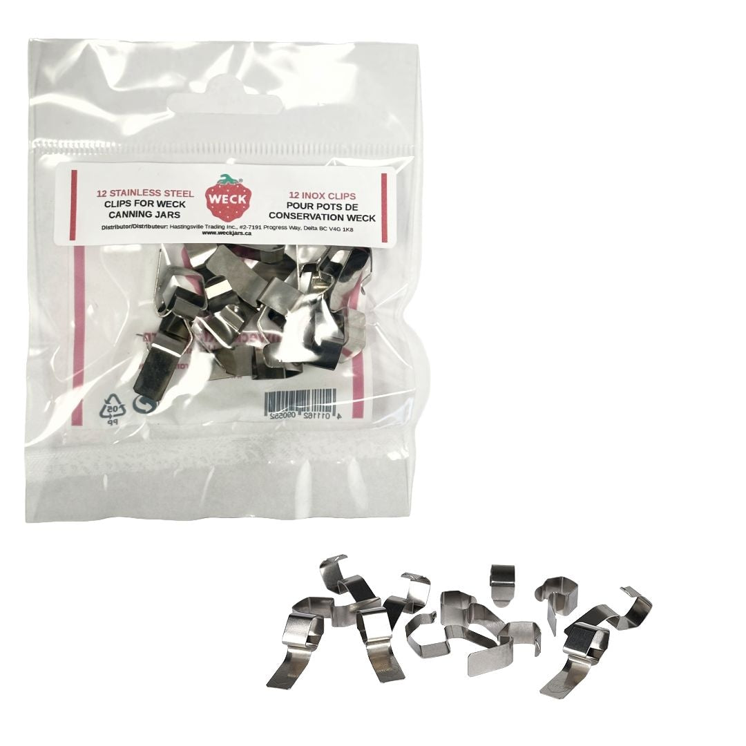 Stainless Steel Clamps for Jars, BPA-free, 12-pk I4O3 - product image 1