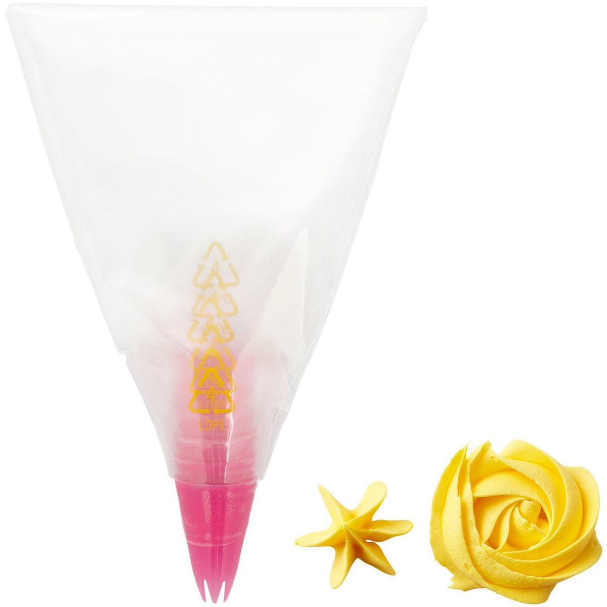 Disposable Piping Decorating Bag Tip Fuse, Clear, 6-pk, for Baking/Cake Decoration W8Y0 - product image 1