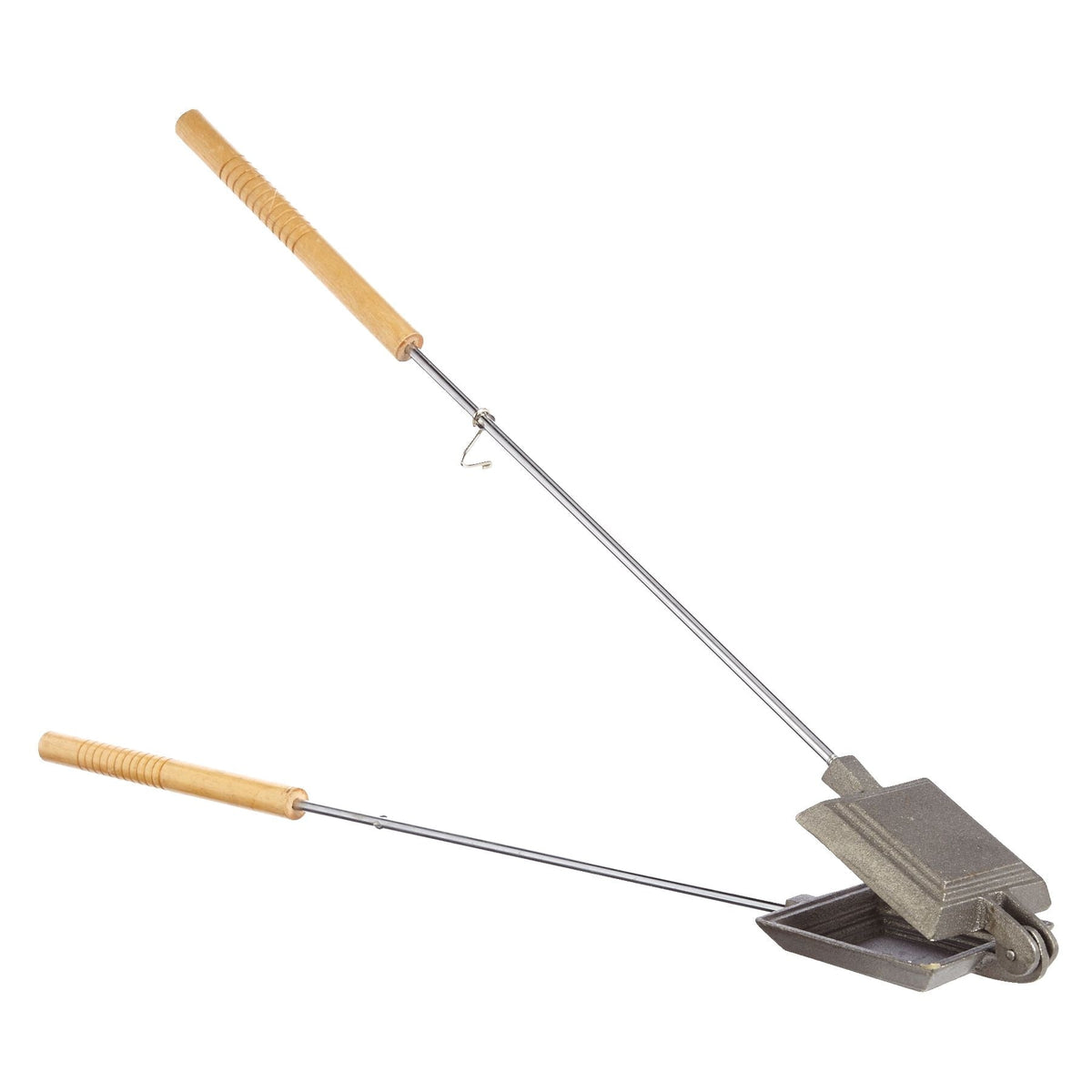 Cast Iron Non-Stick Camping Sandwich Toaster with Long Handle, 4x4-in B3I0 - product image 1
