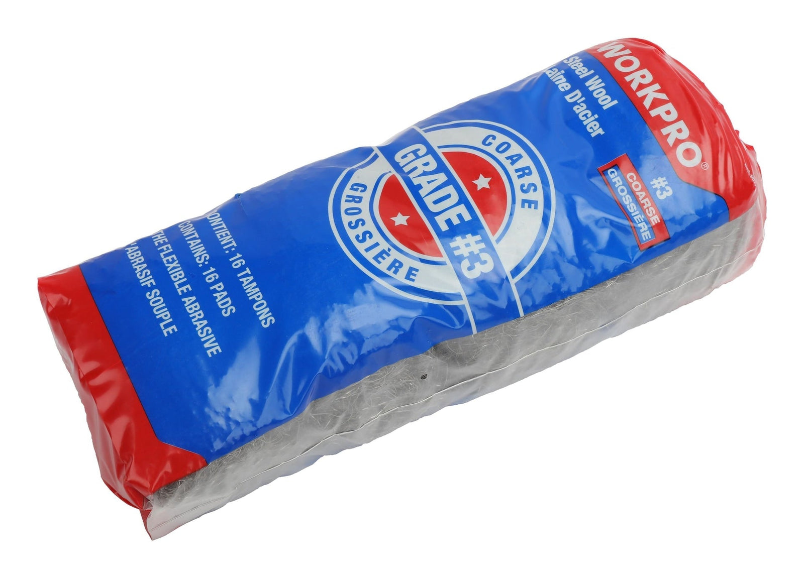 Steel Wool Pads, Surface Cleaning, Paint Removal & Restoration, Coarse Grade 3, 16-pk U7X6 - product image 2